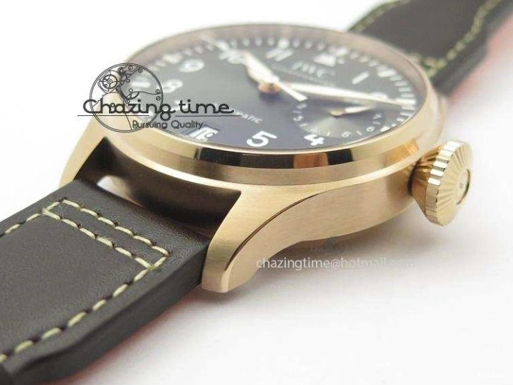 MIROTIME 0226 Big Pilot Real PR 2016 IW500917 RG ZF Best Edition Gray Dial On Brown Leather Strap A Modern 7290